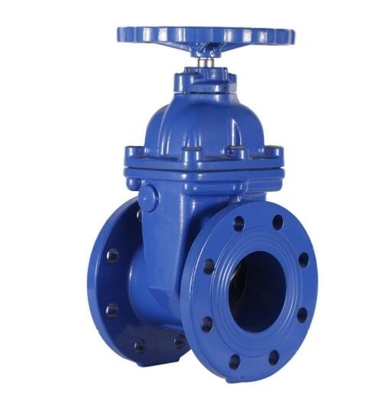 Pn16 Dn100 بدون بالا آمدن ساقه ارتجاعی دریچه دروازه ای فلنج دار شیر دروازه ای گوه ای 200psi Steel Gate Valve