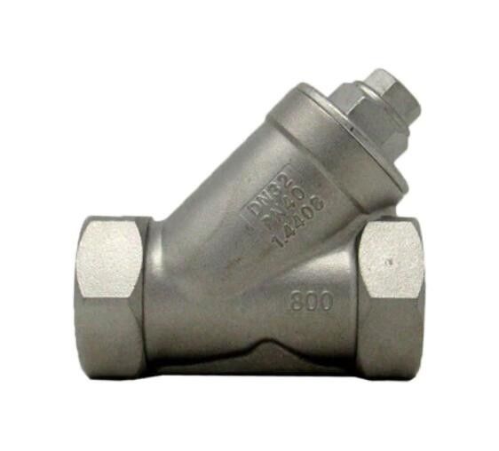 SS316 Y صافی A351 Gr.CF8M 1/2 &quot;800 # FNPT x FNPT رشته صافی Y