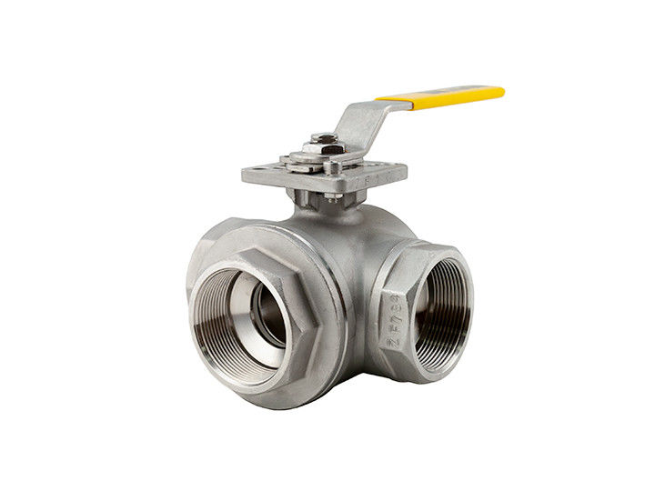 صنایع شیمیایی فولاد ضد زنگ 3 PCS دریچه دستی سه قطعه غیر برگشت کننده بهداشتی Tri Clamp Ball Valve