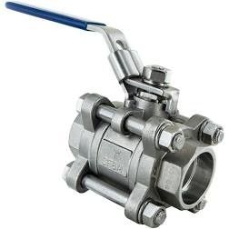 شیر توپی 3PC صنعتی هیدرولیک قیمت کنترل جریان شیر توپی فولادی ضد زنگ بهداشتی